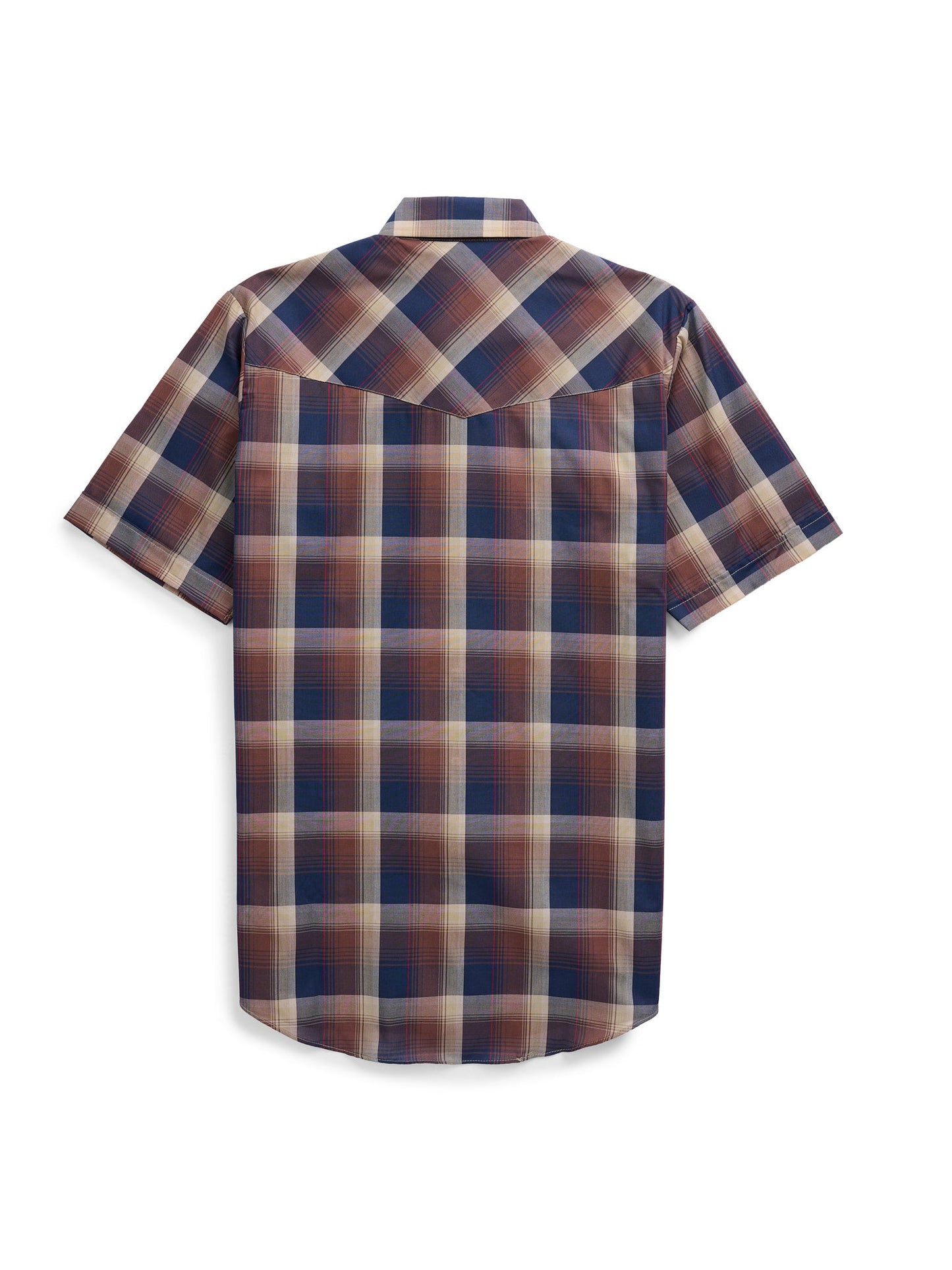 Men's Ely Cattleman Short Sleeve Plaid Western Snap Shirt