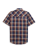 Men's Ely Cattleman Short Sleeve Plaid Western Snap Shirt