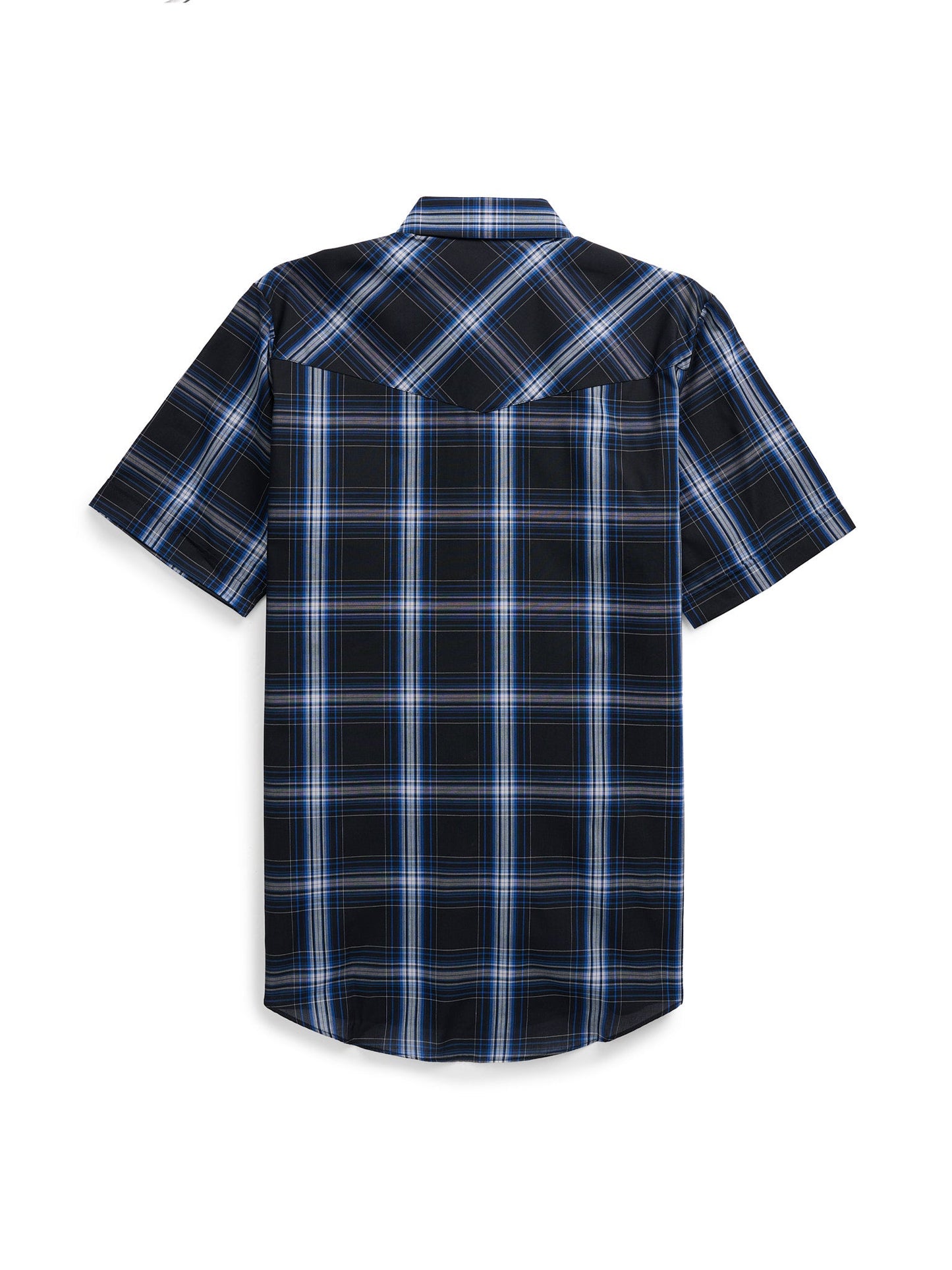Men's Ely Cattleman Short Sleeve Plaid Western Snap Shirt
