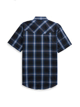 Men's Ely Cattleman Short Sleeve Plaid Western Snap Shirt