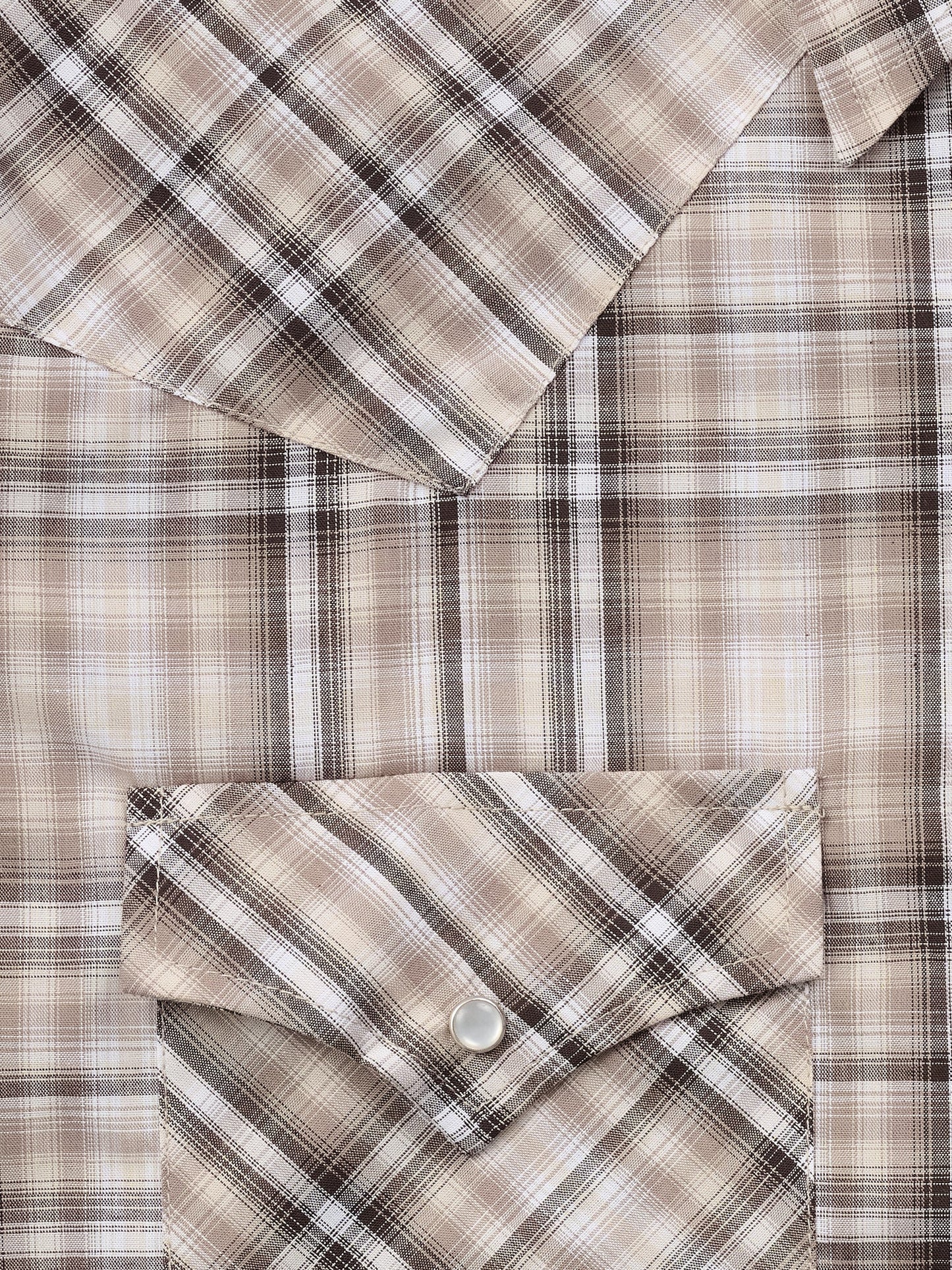 Men's Ely Cattleman Short Sleeve Plaid Western Snap Shirt