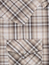 Men's Ely Cattleman Short Sleeve Plaid Western Snap Shirt