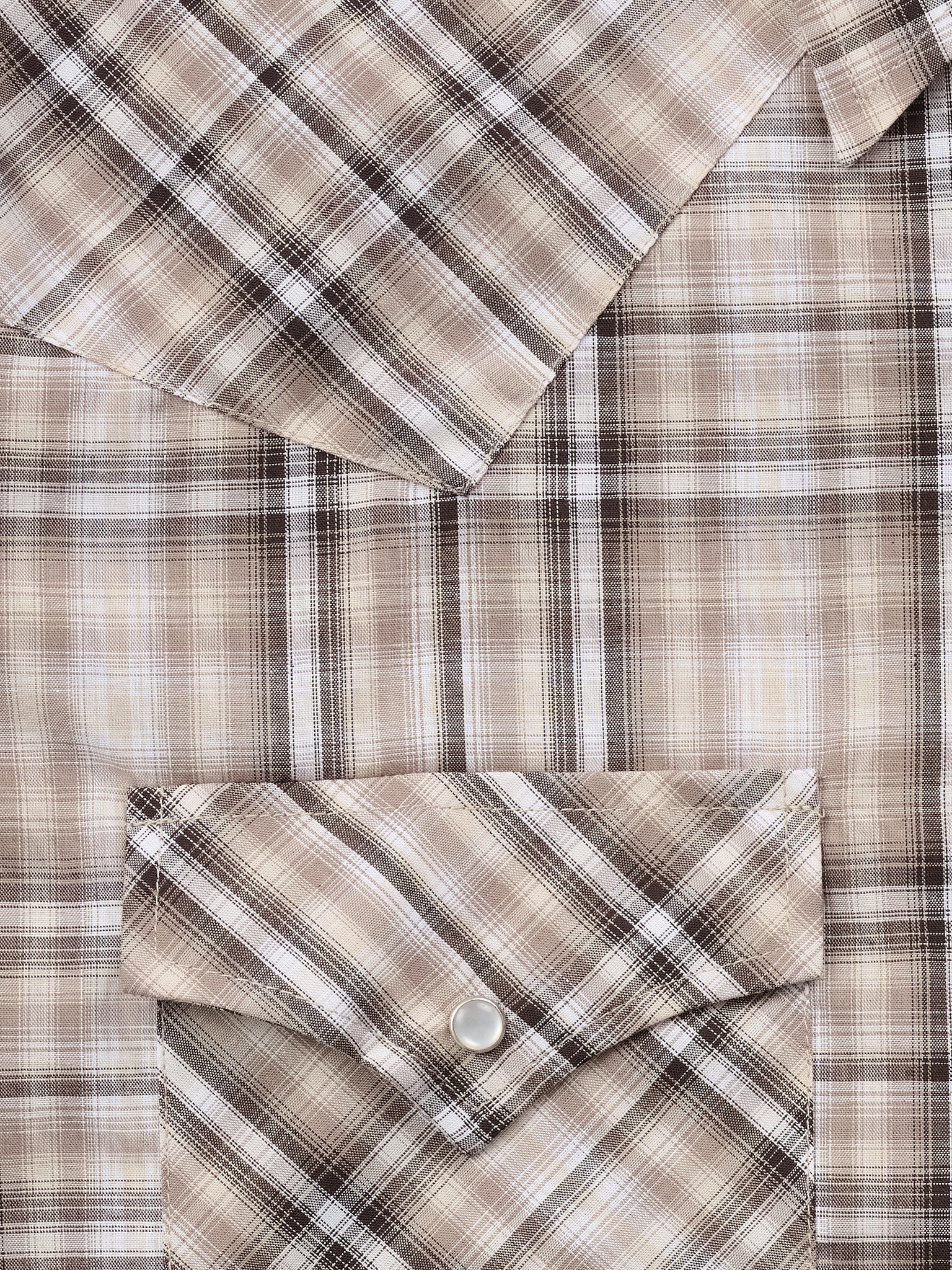 Men's Ely Cattleman Short Sleeve Plaid Western Snap Shirt