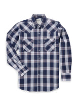 Men's Ely Cattleman Long Sleeve Plaid Western Snap Shirt