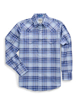 Men's Ely Cattleman Long Sleeve Western Wrinkle Resistant Plaid Snap Shirt