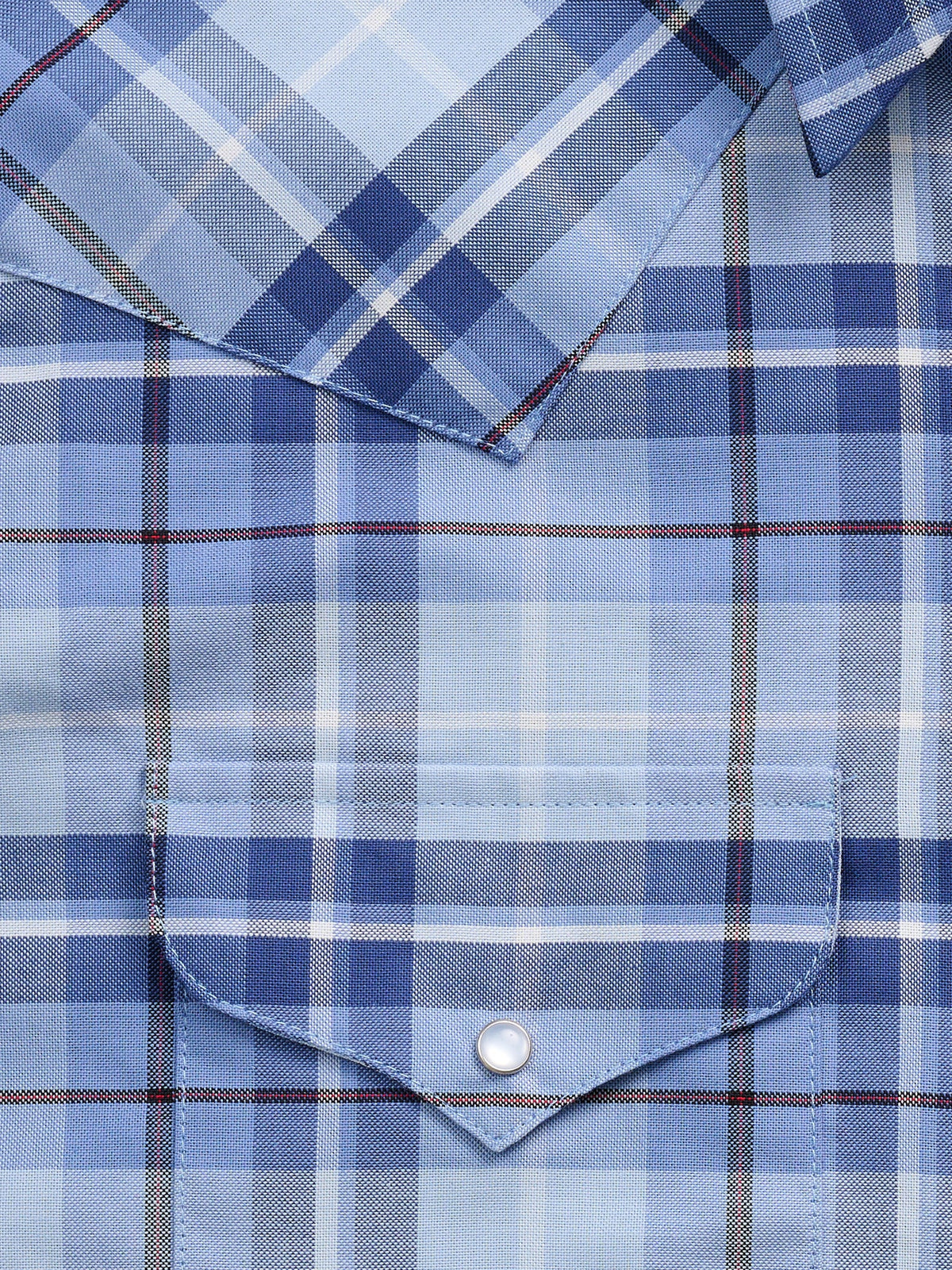Men's Ely Cattleman Long Sleeve Western Wrinkle Resistant Plaid Snap Shirt