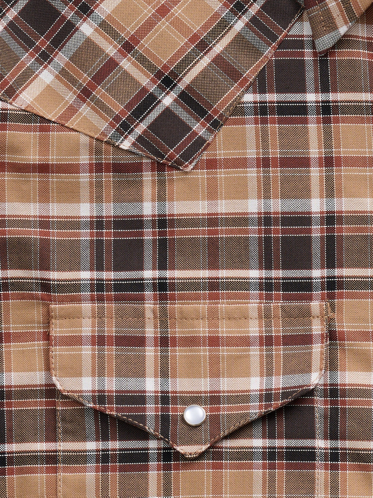 Men's Ely Cattleman Long Sleeve Western Wrinkle Resistant Plaid Snap Shirt