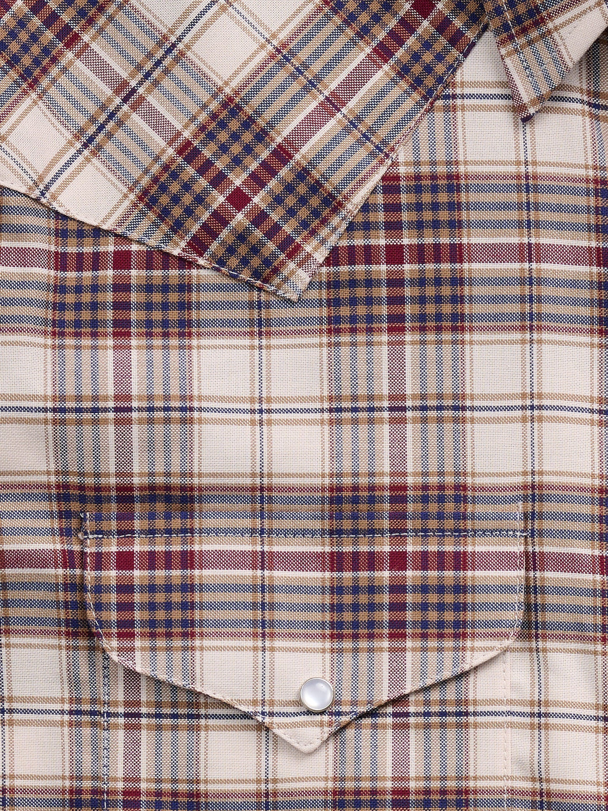 Men's Ely Cattleman Long Sleeve Western Wrinkle Resistant Plaid Snap Shirt