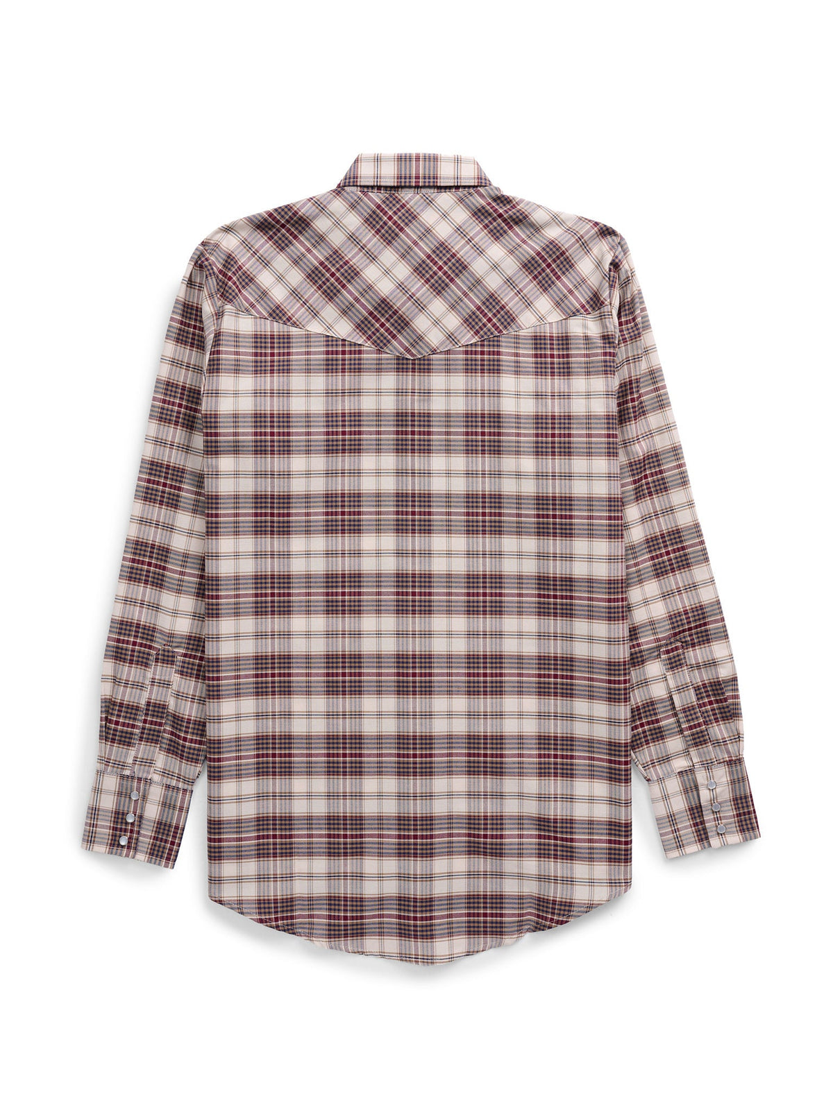 Men's Ely Cattleman Long Sleeve Western Wrinkle Resistant Plaid Snap Shirt