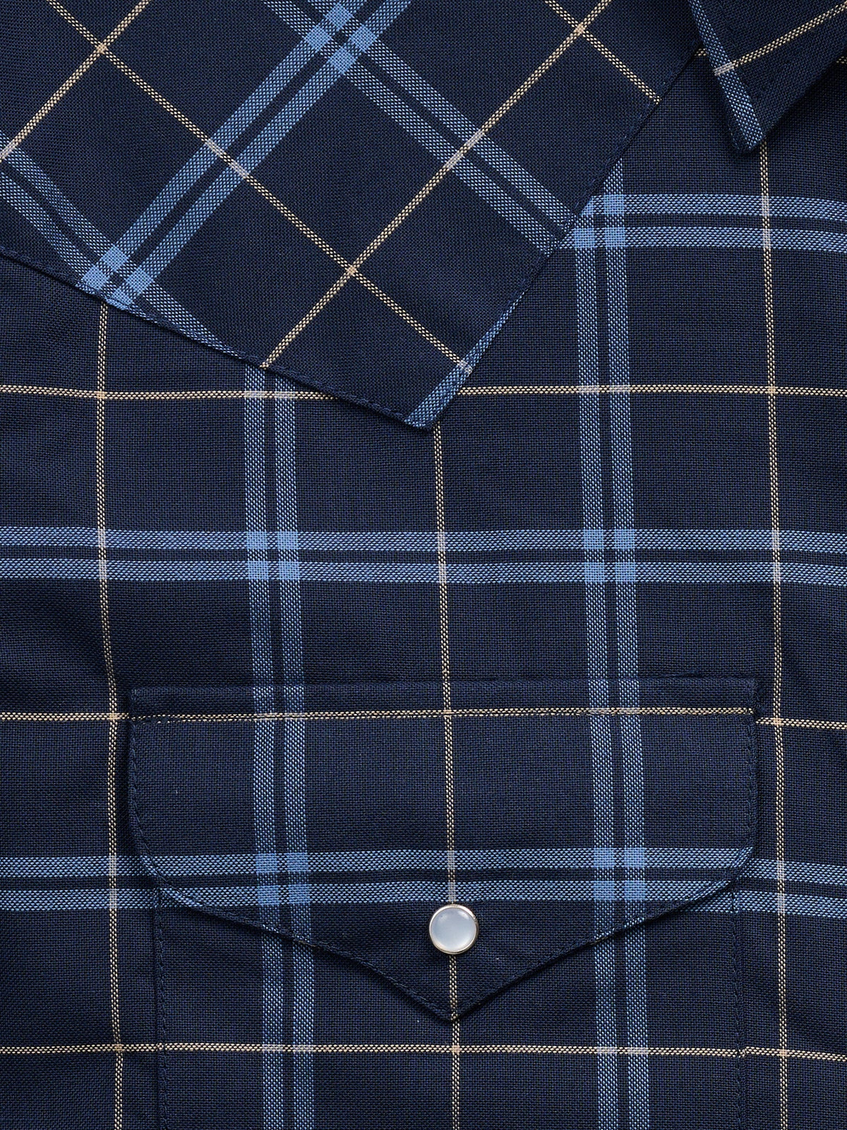 Men's Ely Cattleman Long Sleeve Western Wrinkle Resistant Plaid Snap Shirt