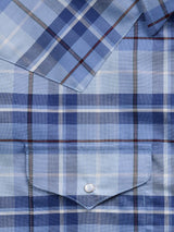 Men's Ely Cattleman Short Sleeve Western Wrinkle Resistant Plaid Snap Shirt
