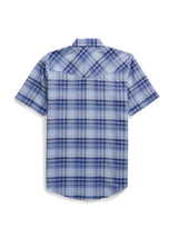 Men's Ely Cattleman Short Sleeve Western Wrinkle Resistant Plaid Snap Shirt
