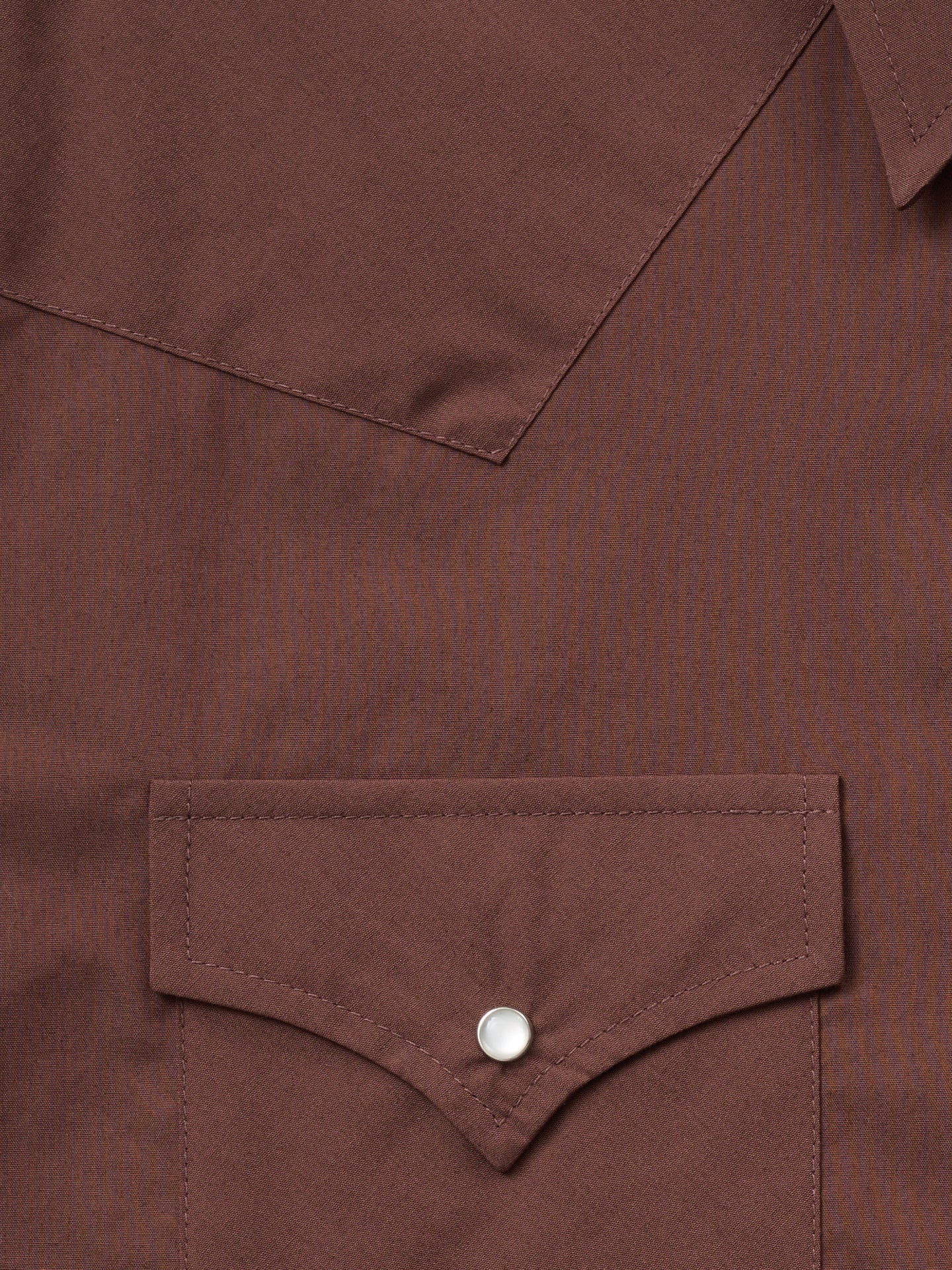 Men's Ely Cattleman Short Sleeve Solid Chocolate Western Shirt