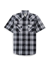 Men's Ely Cattleman Short Sleeve Plaid Western Snap Shirt - Ely Cattleman - Flyclothing LLC