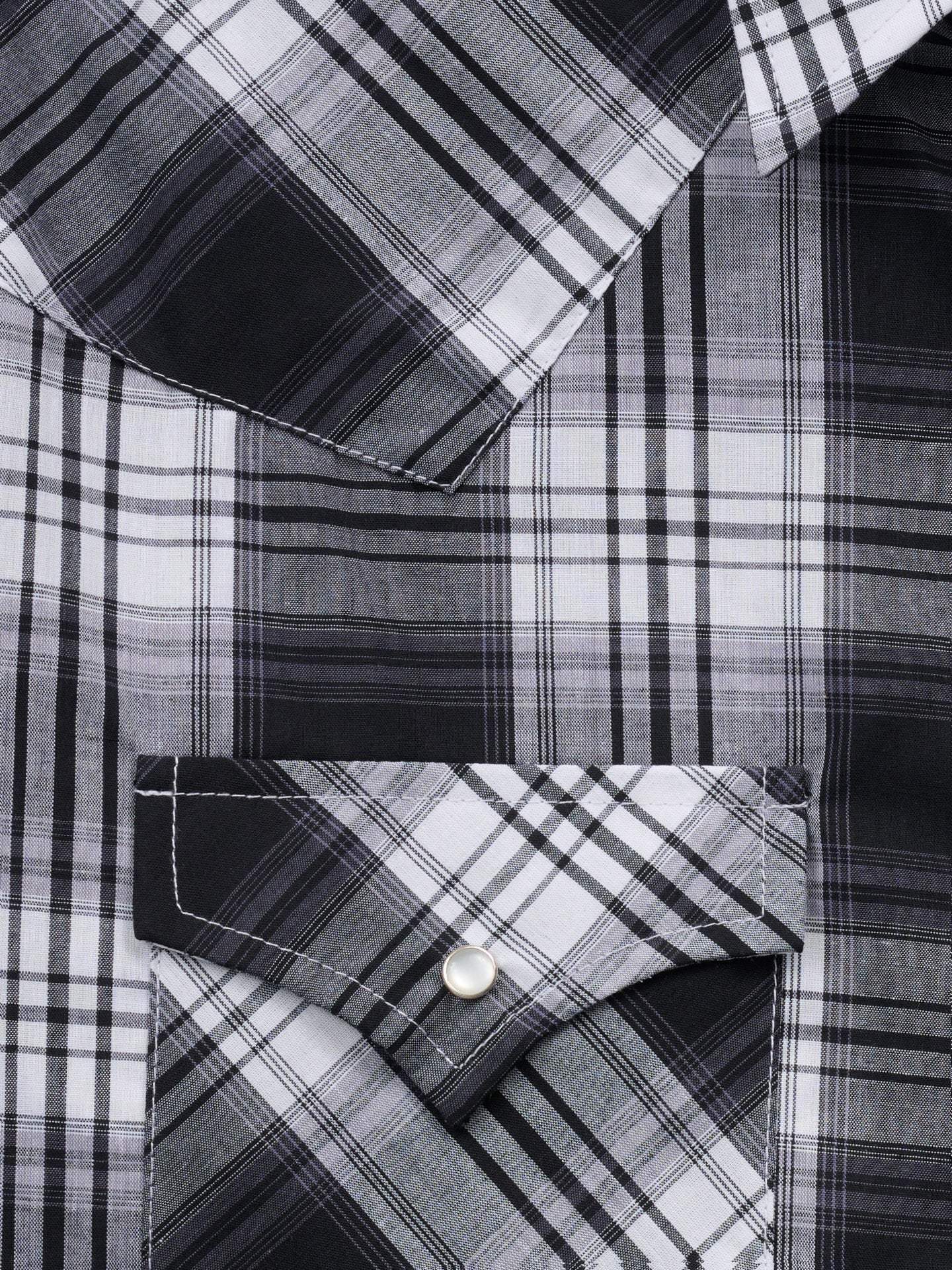 Men's Ely Cattleman Short Sleeve Plaid Western Snap Shirt - Ely Cattleman - Flyclothing LLC