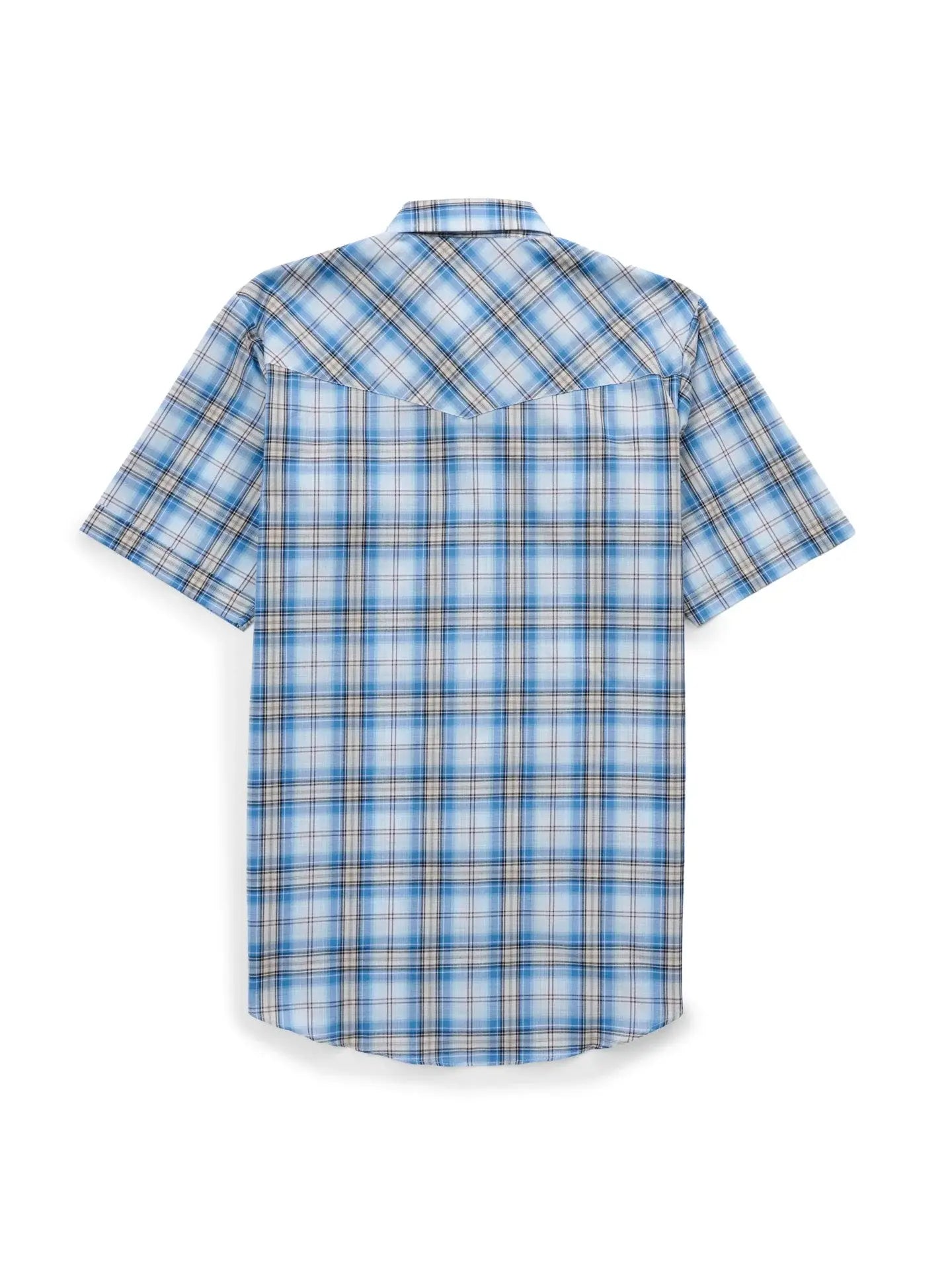 Men's Ely Cattleman Short Sleeve Plaid Western Snap Shirt - Ely Cattleman - Flyclothing LLC