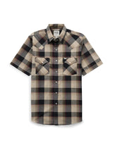 Men's Ely Cattleman Short Sleeve Plaid Western Snap Shirt - Ely Cattleman - Flyclothing LLC