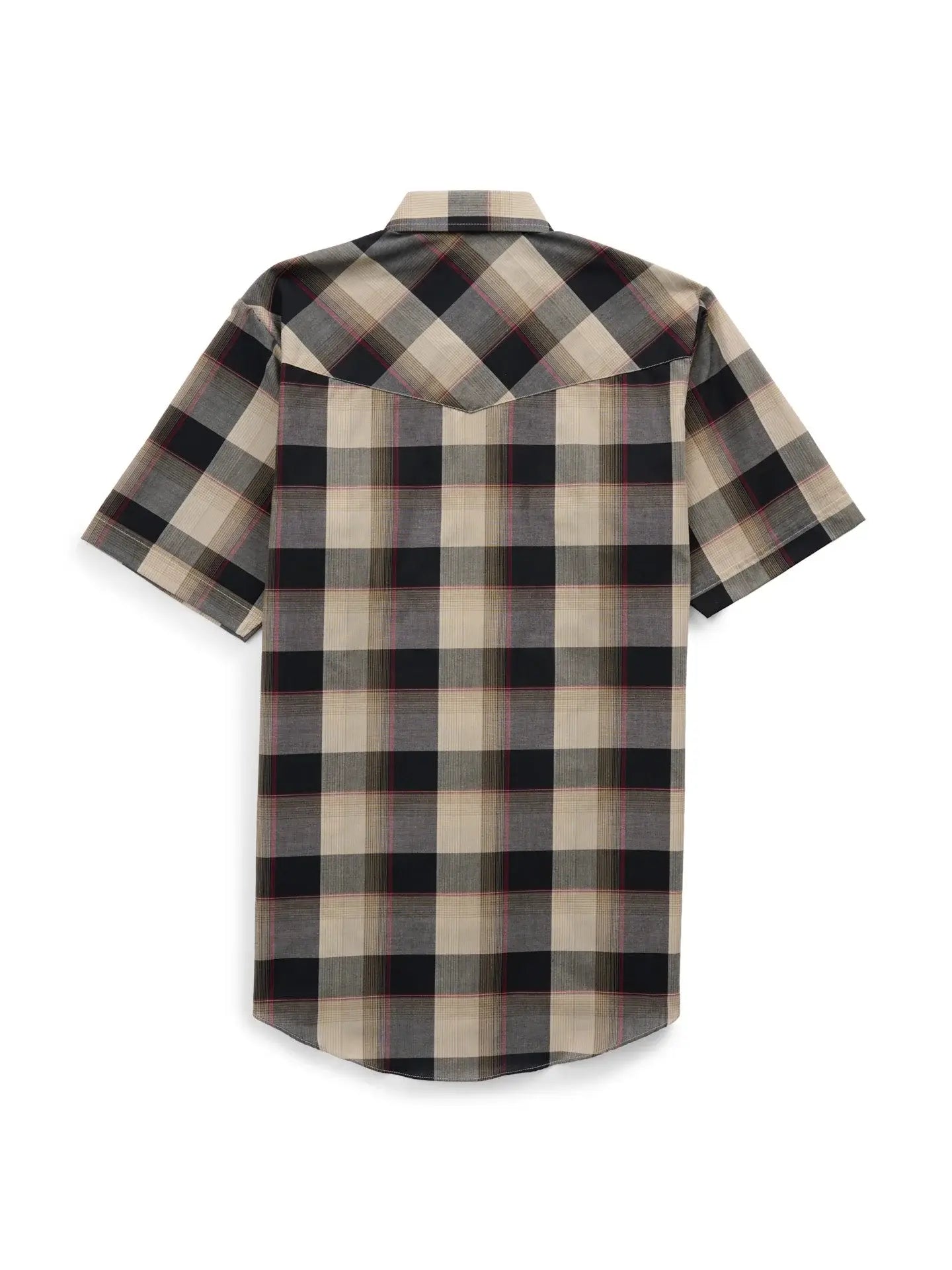 Men's Ely Cattleman Short Sleeve Plaid Western Snap Shirt - Ely Cattleman - Flyclothing LLC