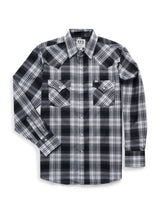 Men's Ely Cattleman Long Sleeve Plaid Western Snap Shirt