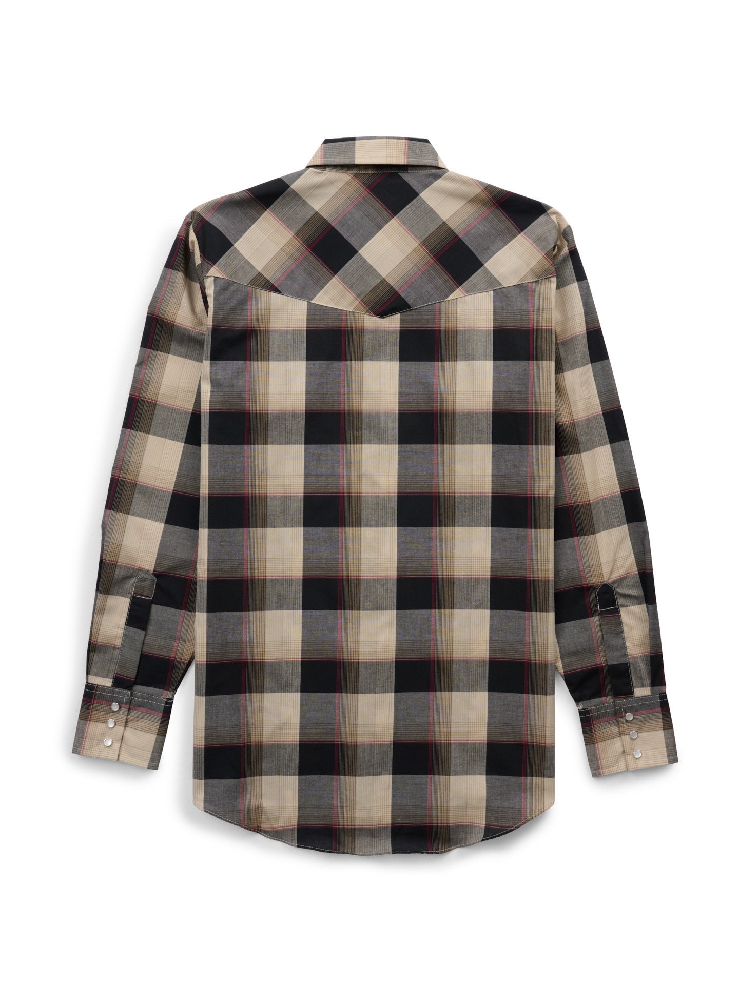 Men's Ely Cattleman Long Sleeve Plaid Western Snap Shirt