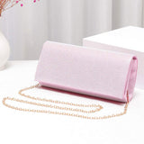 Bling Solid Evening Clutch Crossbody Bag - Madeline Love - Flyclothing LLC