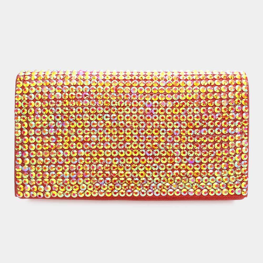 Bling Studded Evening Clutch Crossbody Bag - Madeline Love - Flyclothing LLC