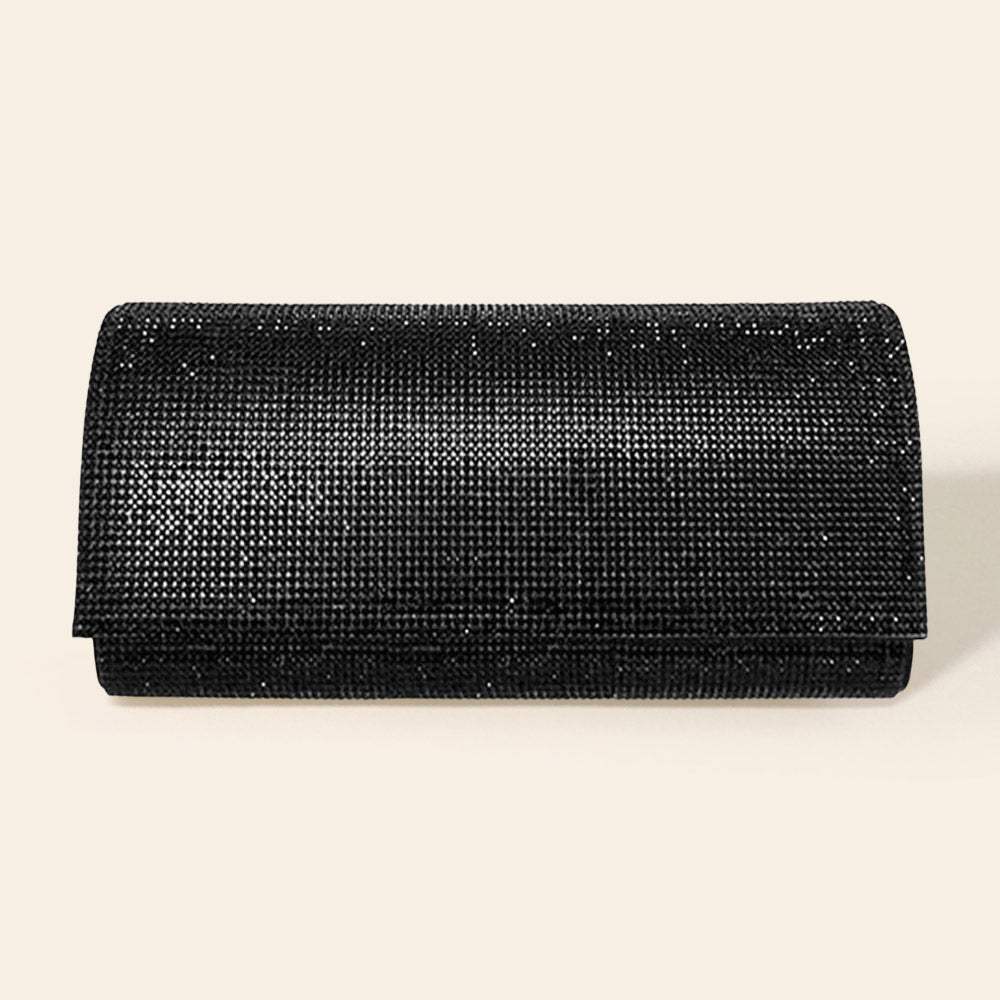Bling Solid Evening Clutch Crossbody Bag - Madeline Love - Flyclothing LLC