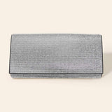 Bling Solid Evening Clutch Crossbody Bag - Madeline Love - Flyclothing LLC