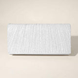 Pleated Shimmery Evening Clutch Crossbody Bag - Madeline Love - Flyclothing LLC
