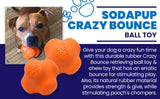 Crazy Bounce Rubber Dog Chew Toy for Power Chewers | Retrieving Ball | USA Made - SodaPup/True Dogs, LLC - Flyclothing LLC