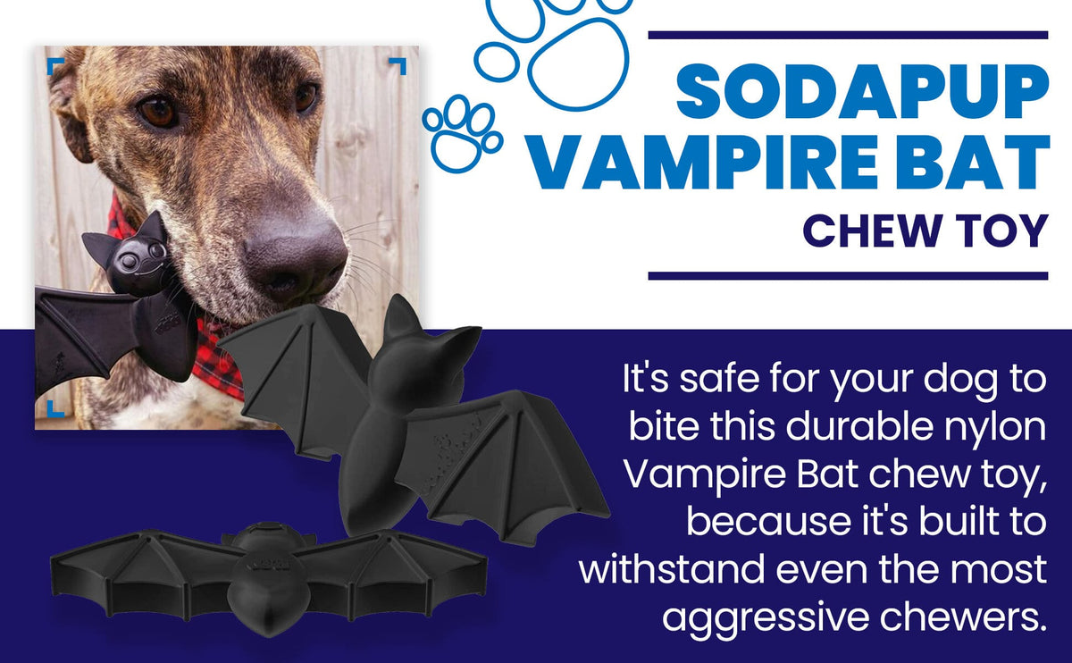Vampire Bat Nylon Dog Chew Toy for Aggressive Chewers | USA Made & FDA Compliant - SodaPup/True Dogs, LLC - Flyclothing LLC