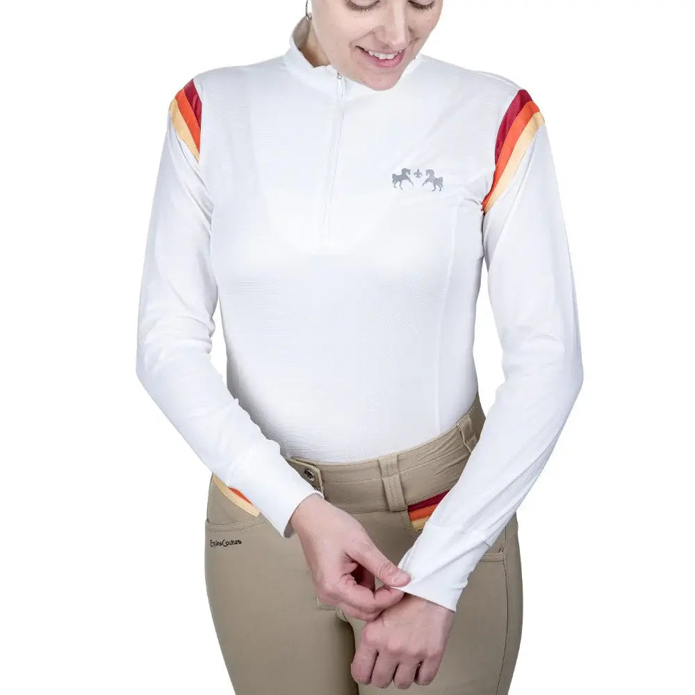 Equine Couture Gradient Long Sleeve Show Shirt - Breeches.com - Flyclothing LLC