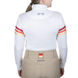 Equine Couture Gradient Long Sleeve Show Shirt w/ Arm Stripes - Breeches.com - Flyclothing LLC