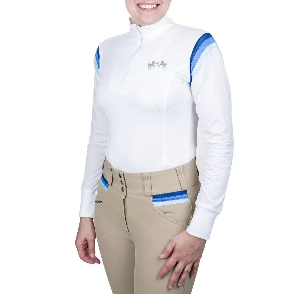 Equine Couture Gradient Long Sleeve Show Shirt - Breeches.com - Flyclothing LLC