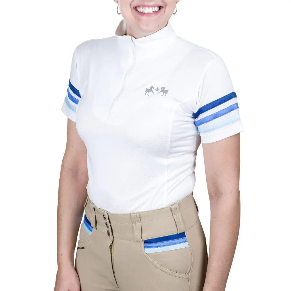 Equine Couture Gradient Short Sleeve Show Shirt - Breeches.com - Flyclothing LLC