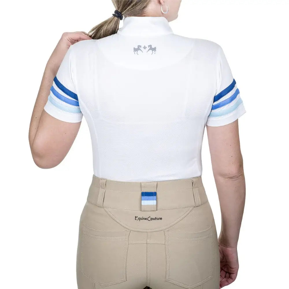 Equine Couture Gradient Short Sleeve Show Shirt - Breeches.com - Flyclothing LLC