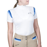 Equine Couture Gradient Short Sleeve Show Shirt w/ Arm Stripes - Breeches.com - Flyclothing LLC