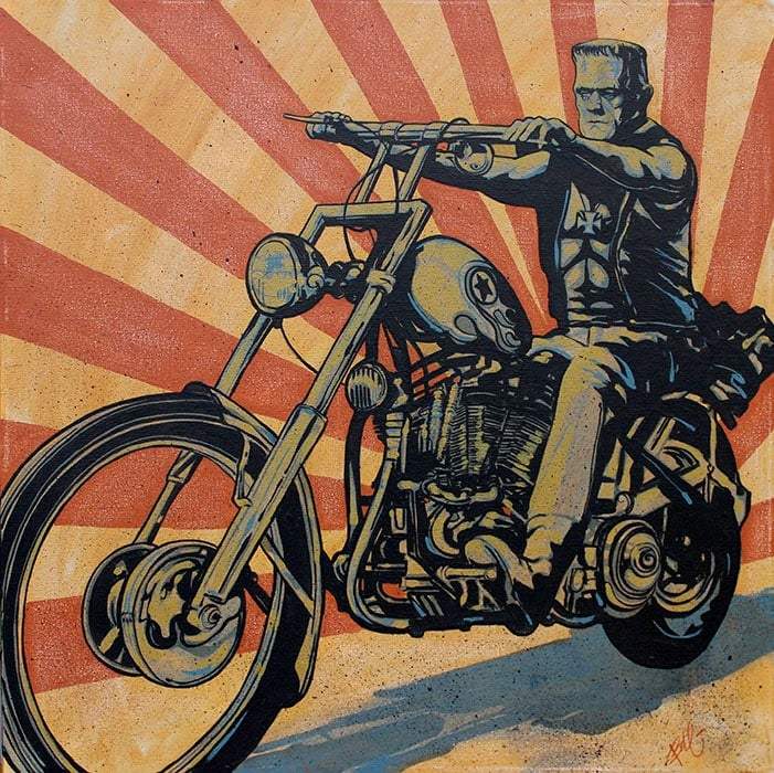 Black Market Art Company Eerie Rider Print - Black Market Art Company - Flyclothing LLC