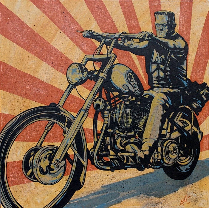 Black Market Art Company Eerie Rider Print