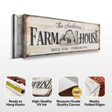 Personalized Rustic Farmhouse Sign - Tailored Canvases - Flyclothing LLC