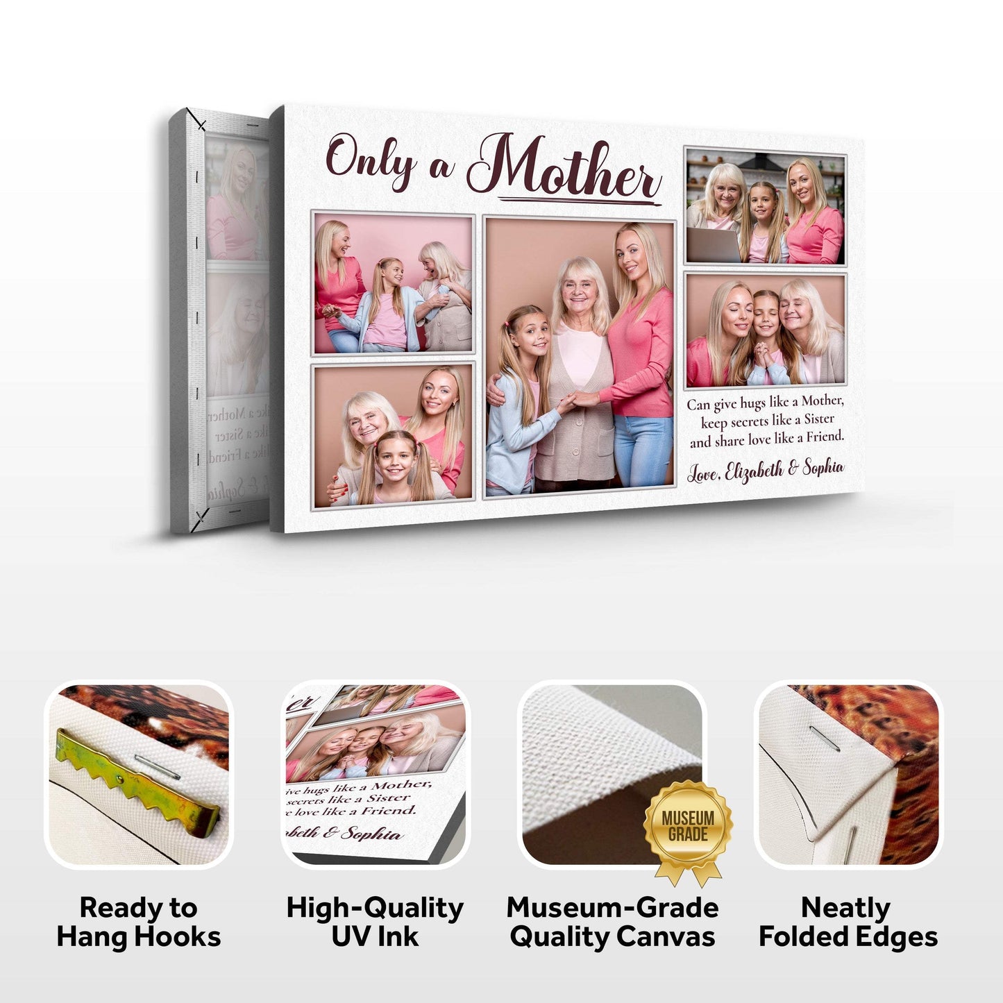 Mother's Day Sign Only A Mother - Tailored Canvases - Flyclothing LLC