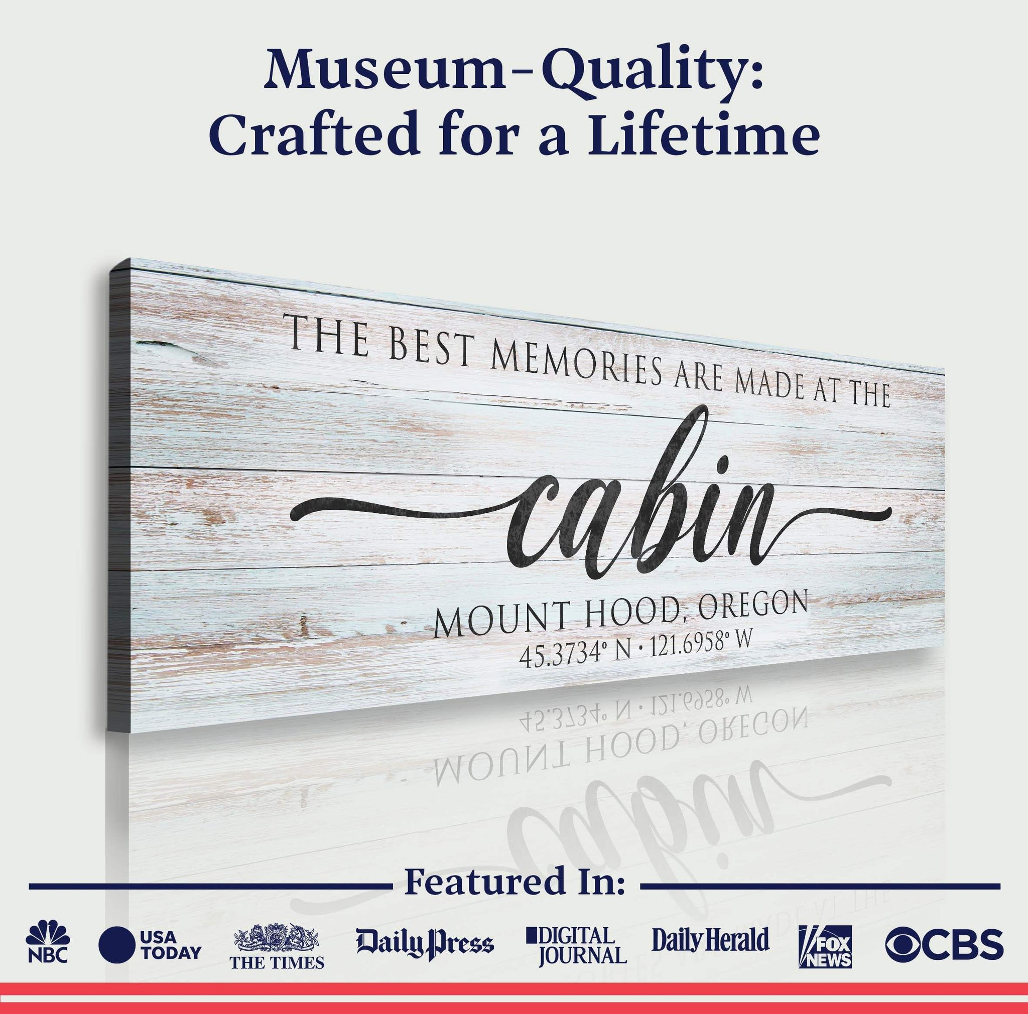Best Memories Are Made At The Cabin Sign II - Tailored Canvases - Flyclothing LLC