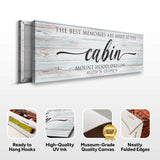 Best Memories Are Made At The Cabin Sign II - Tailored Canvases - Flyclothing LLC