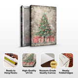 Vintage Christmas Tree With Gifts Wall Art III - Tailored Canvases - Flyclothing LLC