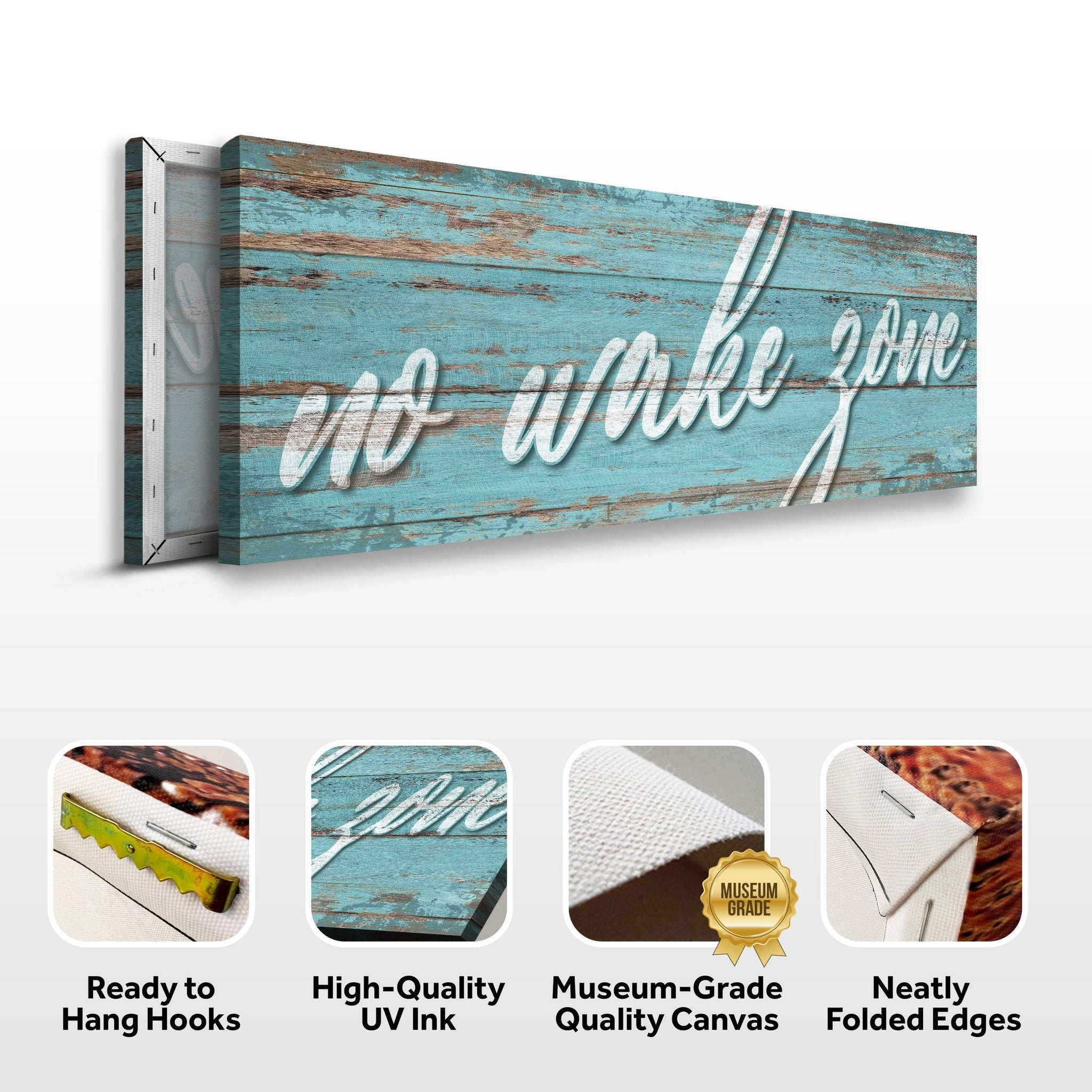 No Wake Zone Sign XIX - Tailored Canvases - Flyclothing LLC