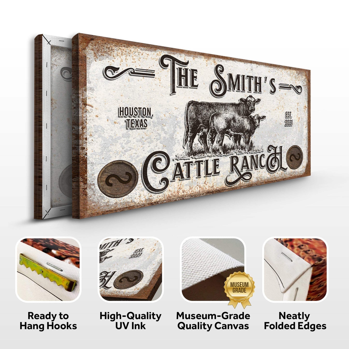 Branded Cattle Ranch Sign IV - Tailored Canvases - Flyclothing LLC