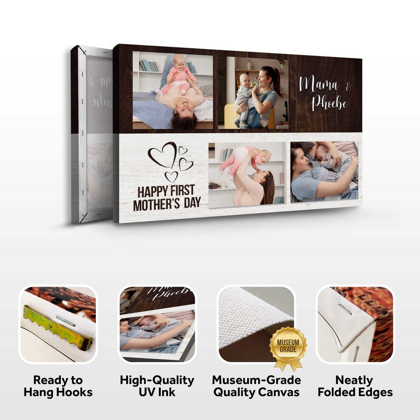 Happy First Mother's Day Sign - Tailored Canvases - Flyclothing LLC
