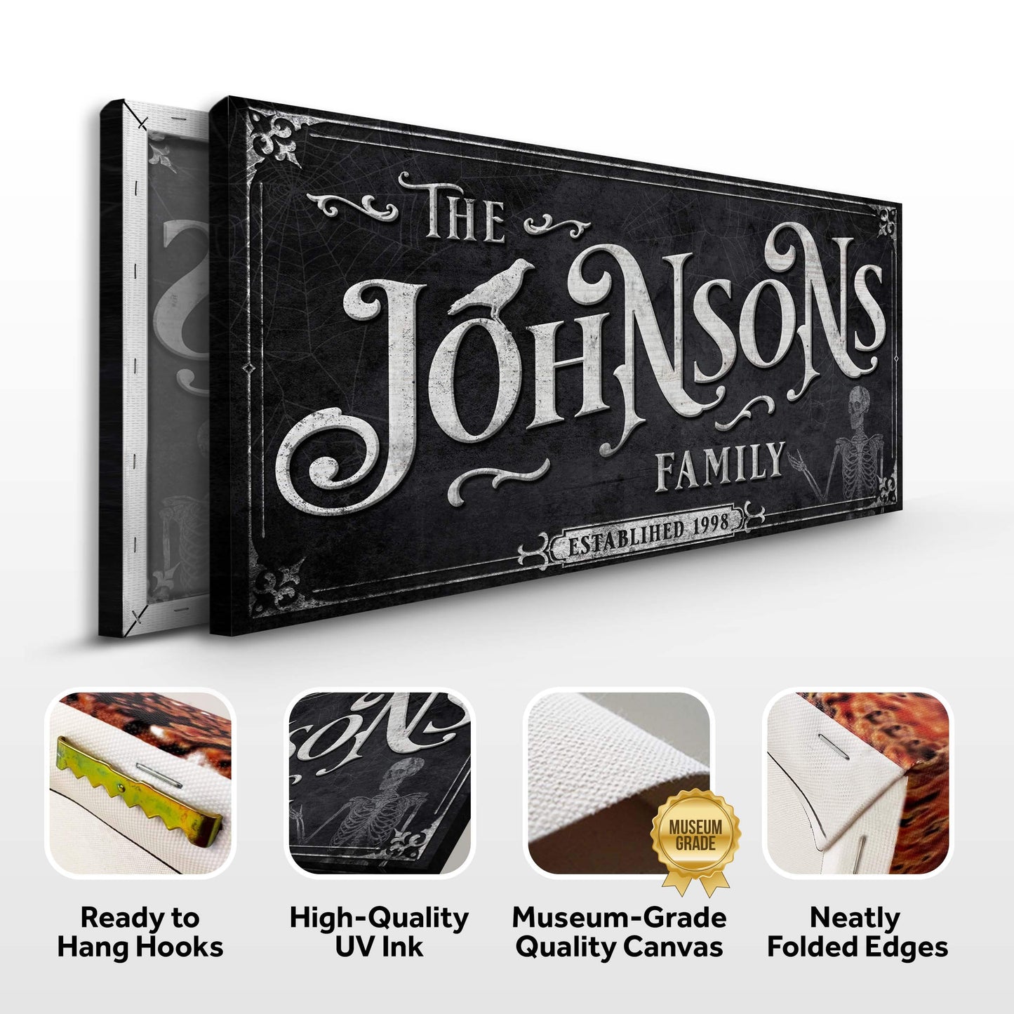 Personalized Gothic Sign III - Tailored Canvases - Flyclothing LLC