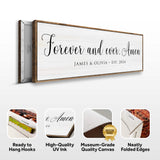 Forever And Ever Amen Faith Sign - Tailored Canvases - Flyclothing LLC