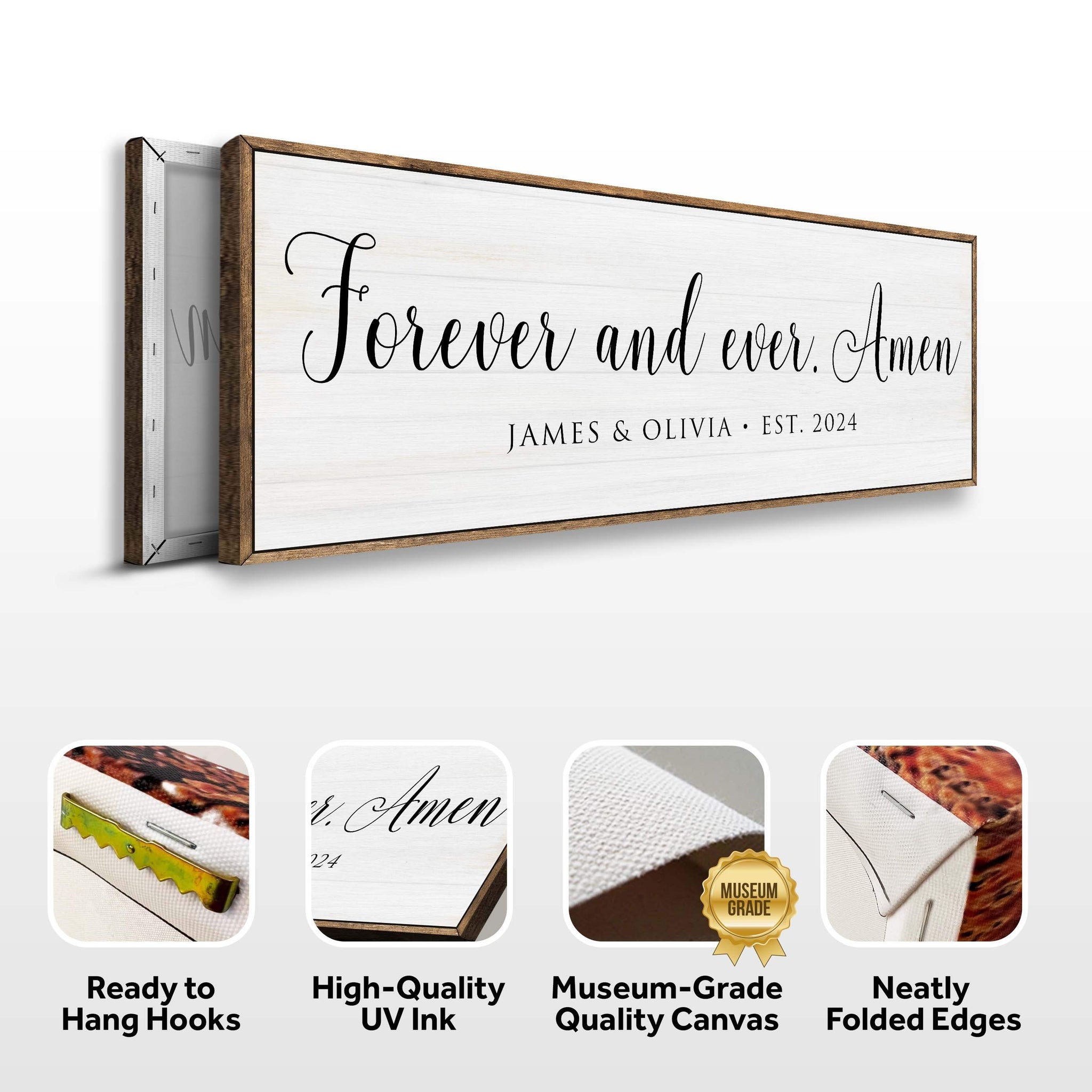 Forever And Ever Amen Faith Sign - Tailored Canvases - Flyclothing LLC